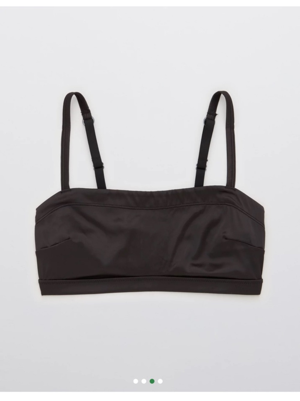 ⚡️NWT Aerie Black Satin Stretch Bralette with Adjustable Straps